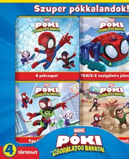 Leporelá, krabičky, puzzle knihy Póki és csodálatos barátai - Szuper pókkalandok!