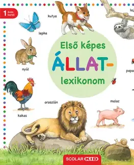 Leporelá, krabičky, puzzle knihy Első képes állatlexikonom - Virág Horváth