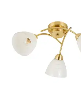 Svietidlá  Prisadený luster CLARA 3xE27/15W/230V zlatý ML2760