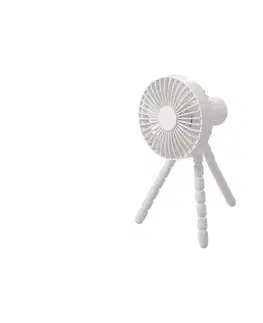 Ventilátory Eurolamp Nabíjací stolný látor 3W/5V 1800 mAh biely 300-20547