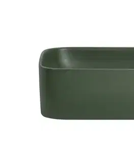 Umývadlá ArtCom Keramické umývadlo KAMA MFG-50 | zelený mat 50 cm
