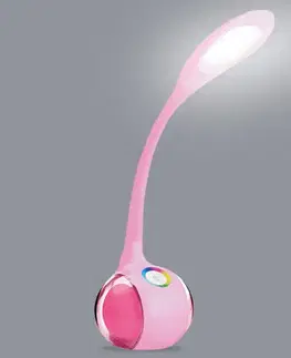 Lampy pre mládež Kancelárska lampa Celebes LED ružová