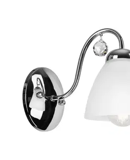 Svietidlá  Nástenná lampa MIRANDA 1xE27/60W/230V lesklý chróm KM 1.150/CHROM