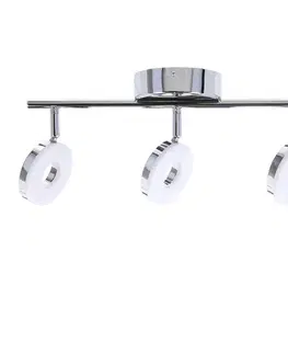 Nástenné svetlá Nástenná LED pásová lampa 3X5W chróm THEMA