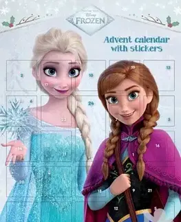 Pre deti a mládež - ostatné Adventný kalendár so samolepkami - Ľadové kráľovstvo
