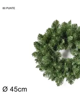 Vianočné dekorácie MAKRO - Veniec vianočný 45cm