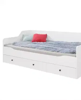 Postele pre dievčatá Posteľ Bergen be13 biely Lux/biely lesk
