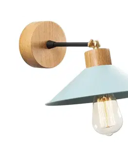 Svietidlá  Nástenné svietidlo MANAVGAT 1xE27/40W/230V hnedá/modrá 525NOR3145