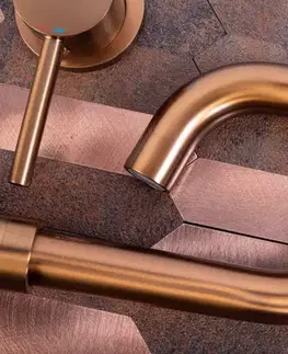 Kúpeľňové batérie REA - Podomietková umývadlová batéria LUNGO Cooper Brush + BOX REA-B4600