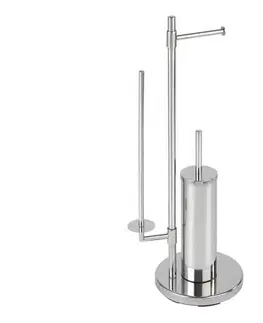 Svietidlá WENKO 22512100 - WC kefa UNIVERSALO NEO 30x73 cm nerez/strieborná 22512100
