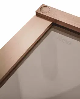Sprchovacie kúty REA/S - Sprchová kabína Hugo 80x90 Copper Brush KPL-K6968