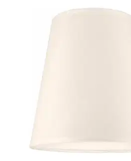 Lampy  Náhradné tienidlo ELLIE E27 pr. 15 cm krémová ABAŻUR 113 KREM