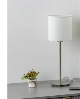 Lampy BRILAGI - LED stolová lampa NUBILA 1xE27/60W/230V biela EG32512+BG1586