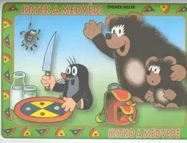 Nalepovačky, vystrihovačky, skladačky Krtek a medvědi - omalovánka
