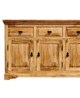 Komody Komoda Guru 140x90x45 indický masív mango
