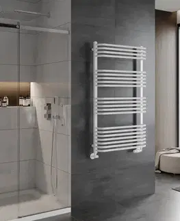 Radiátory do kúpeľne MEXEN - Apollo vykurovací rebrík/radiátor 1210 x 650 mm, 713 W, biela W117-1210-650-00-20