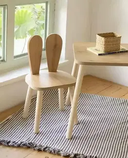 Ostatné detské dekorácie Detská stolička Bunny Chair - Brown