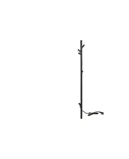 Svietidlá BEMETA Elektrický tyčový sušák na uteráky 118 cm 30 W čierny 704151010