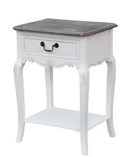 Nočné stolíky Rimini White RIW019 Nočný stolík