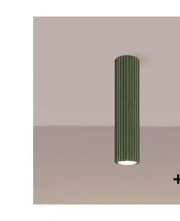 Svietidlá BRILAGI - LED bodové svietidlo CRESTO 1xGU10/10W/230V 30 cm zelené BR.1608