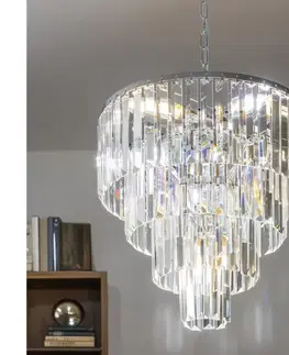 Svietidlá BRILAGI - LED Krištáľový luster na reťazi MOZART 5xE14/40W/230V lesklý chróm BG-17106/4+1-CHR