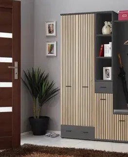 Predsieňový nábytok Predsieňová stena MARCO IV artisan/antracit anas mc4