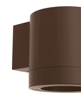 Svietidlá Philips - Vonkajšie nástenné svietidlo FYLX 1xGU10/5W/230V hnedé IP44 872110310493900