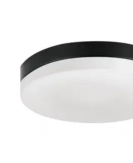 Svietidlá Prezent  - Kúpeľňové stropné svietidlo PILLS 2xE27/60W/230V IP44 čierna 
