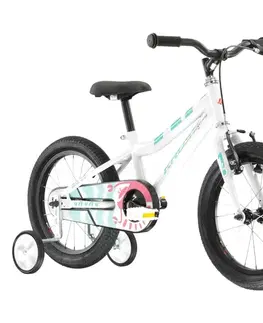 Bicykle Kross Mini 3.0 2025 biela / seledynová / korálová / lesk - 9" (100-125 cm)