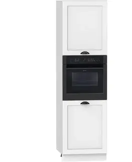 Kuchynské skrinky stojace Kuchynská skrinka Adele D60pk 2133 Pl Biely hrášok/Biely