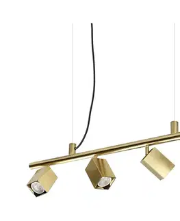 Svietidlá Ideal Lux - LED luster na lanku DYNAMITE 4xGU10/7W/230V CRI 90 mosadz 371399