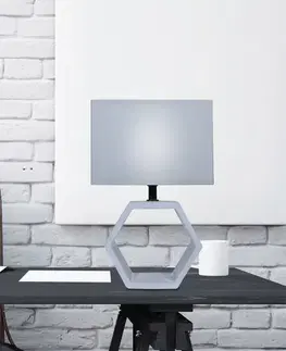 Stolové lampy Stolová lampa Vidal z grafitu a keramiky