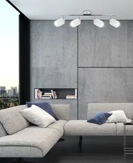 Stropná svetla Nástenná stropná lampa chrómový pásik Trans