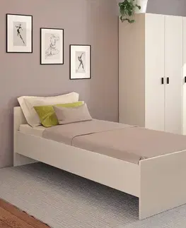 Postele KONDELA Ramsa 1 posteľový rám kašmír