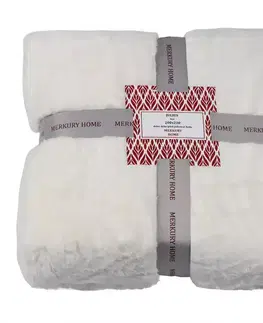 Ozdobné prikrývky Deka Julius ecru 200x220 Merkury Home