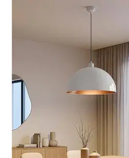 Svietidlá BRILAGI - LED luster na lanku METALO 1xE27/40W/230V pr. 40 cm biela/medená 118OPV1119
