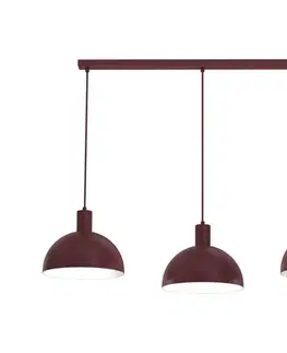 Svietidlá  Luster na lanku HANDA 3xE27/15W/230V bordový 4388