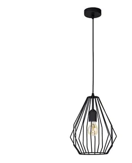 Svietidlá  Luster na lanku BRYLANT BLACK 1xE27/60W/230V 2257