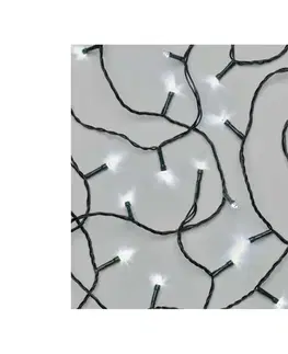 LED osvetlenie  LED  vonkajšia reťaz 40xLED/9m IP44 studená biela D4AC01