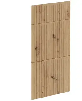 Kuchynské skrinky Čelo skrinky Luxeo F14-D40S3-AX ryfla dub