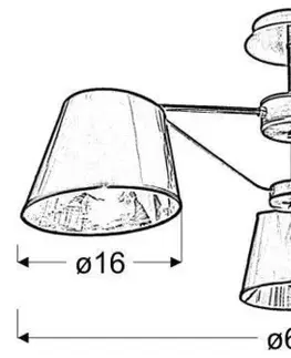 Stropná svetla Čierna/patinová stropná lampa Cortez