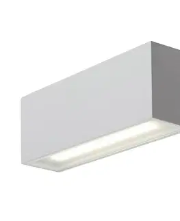 Záhradné lampy Rabalux 77076 vonkajšie nástenné LED svietidlo Mataro 10 W, biela