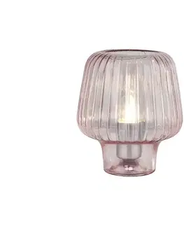 Lampy Searchlight EU60753PI - Stolná lampa ARIA 1xE27/10W/230V ružová EU60753PI