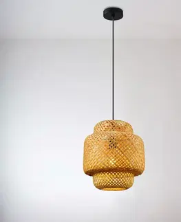Moderné lampy do obývačky Luster 2023047 NATURE WOOD E27 LW1