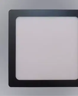 LED panely nástenné LED panelový blok 18W 4200K štvorcový čierny