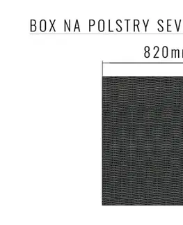 Príslušenstvo DEOKORK Box na podušky SEVILLA 82 x 82 cm (antracit)