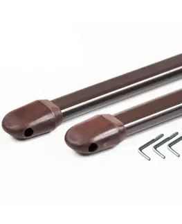 Vitrážkové tyče Teleskopická vitrážová tyč hnedá 40-70 cm