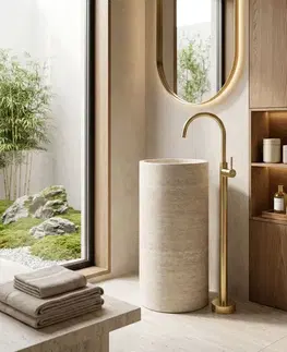 Kúpeľňové batérie REA - Voľne stojace batérie LUNGO Gold REA-B4307