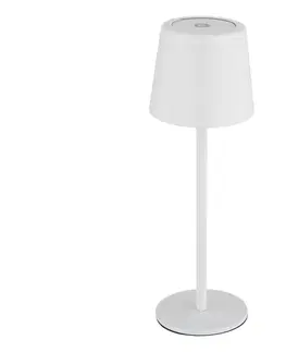 Lampy Globo 58482W-LED Stolná lampa VAN. 2W/5V 2200mAh IP44 biela, stmievateľná, nabíj 58482W