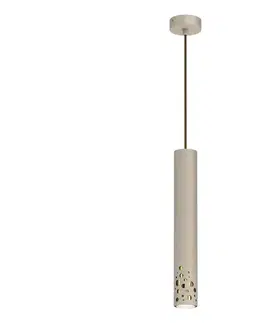 Svietidlá  Závesné svietidlo ALTRO na lanku 1xGU10/8W/230V, béžové 4200